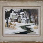 A photo of Mill in Winter (Bolton Mill) Framed