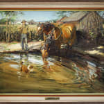 Robert Elmer Lougheed, Farm Scene near Valleyfield, Quebec, c 1960