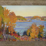 Framed "Autumn, Lake of Bays, ON" by Peter Clapham Sheppard