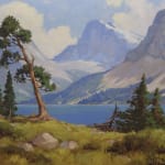 River and Rockies painting by Roland Gissing