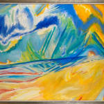John Houston RSA, Cliffs at Étretat, 1986
