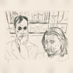 Alexander Moffat RSA, Untitled (Portrait of Richard Demarco), 1987