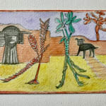 Fiona Dean RSA, Landscape Offerings: Remembered landscapes: Maquette 1 multiples: note i, ocotlán, ancient garden
