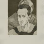 Alexander Moffat RSA, Untitled (Portrait of Richard Demarco), 1987