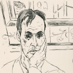 Alexander Moffat RSA, Untitled (Portrait of Richard Demarco), 1987