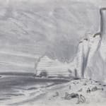 John Houston RSA, Cliffs at Étretat, 1986