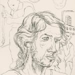 Alexander Moffat RSA, Untitled (Portrait of Richard Demarco), 1987
