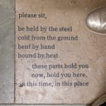 Lily Garget, Hand-dyed fabric on metal frame, 2024
