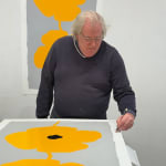 Donald Sultan, Yellow Poppies, Sept 7, 2022, 2022