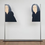 Alex Katz, Yellow Flags on White, 2023