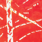 Alex Katz, Yellow Flags on White, 2023