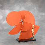 Ernest Trova, Study, Falling Man Profile Canto no.83 (maquette), 1987