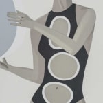 Alex Katz, Yellow Flags on White, 2023