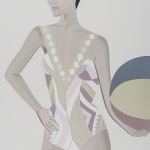 Alex Katz, Yellow Flags on White, 2023