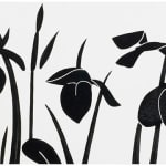 Alex Katz, Yellow Flags on White, 2023