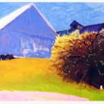 Wolf Kahn, Barn and Forsythia III, 2003