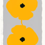 Donald Sultan, Yellow Poppies, Sept 7, 2022, 2022