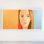 Alex Katz, Yellow Flags on White, 2023