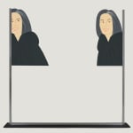 Alex Katz, Yellow Flags on White, 2023
