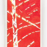 Alex Katz, Yellow Flags on White, 2023