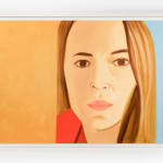 Alex Katz, Yellow Flags on White, 2023