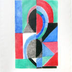 Sonia Delaunay, La Danseuse Jaune, ca. 1972