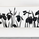 Alex Katz, Yellow Flags on White, 2023