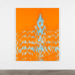 Stanley Casselman, Untitled (white over green purple WP24V4, 2024