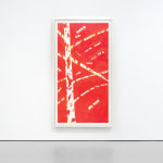 Alex Katz, Yellow Flags on White, 2023