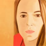 Alex Katz, Yellow Flags on White, 2023