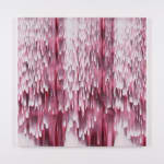 Stanley Casselman, Untitled (white over green purple WP24V4, 2024