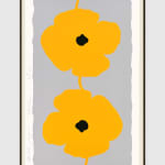 Donald Sultan, Yellow Poppies, Sept 7, 2022, 2022