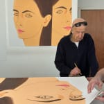 Alex Katz, Yellow Flags on White, 2023