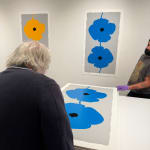 Donald Sultan, Yellow Poppies, Sept 7, 2022, 2022