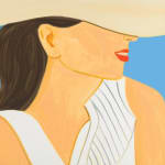 Alex Katz, Yellow Flags on White, 2023