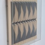 8 Rows Of Black Pyramids With White Lines In A Square 1977 Detail 2