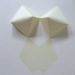 8 Rows Of Black Pyramids With White Lines In A Square 1977 Detail 2