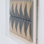 8 Rows Of Black Pyramids With White Lines In A Square 1977 Detail 2