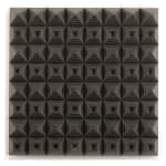 8 Rows Of Black Pyramids With White Lines In A Square 1977 Detail 2