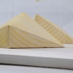 8 Rows Of Black Pyramids With White Lines In A Square 1977 Detail 2