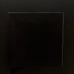 Bilge Friedlaender, Untitled (line mutation with black sq + white corner), 1975