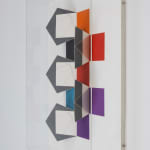 8 Rows Of Black Pyramids With White Lines In A Square 1977 Detail 2