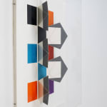 8 Rows Of Black Pyramids With White Lines In A Square 1977 Detail 2