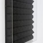 8 Rows Of Black Pyramids With White Lines In A Square 1977 Detail 2