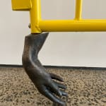 Jake Preval, Sculpture the same length as my erect penis made using my housemates Russian horse figurine of a holy...