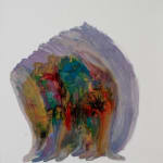 Sophie Hing Yee Cheung, CMYK Painting: Embodies Tree Branch and Human Cells, 2024