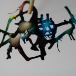 Sophie Hing Yee Cheung, CMYK Painting: Embodies Tree Branch and Human Cells, 2024