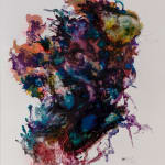 Sophie Hing Yee Cheung, CMYK Painting: Embodies Tree Branch and Human Cells, 2024