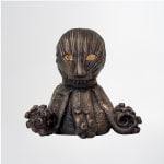 Tarryn Gill, Belly of the Beast, Black Sequin Mask, 2018