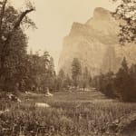 Carleton Watkins, Yosemite Falls from Below, 1865-66